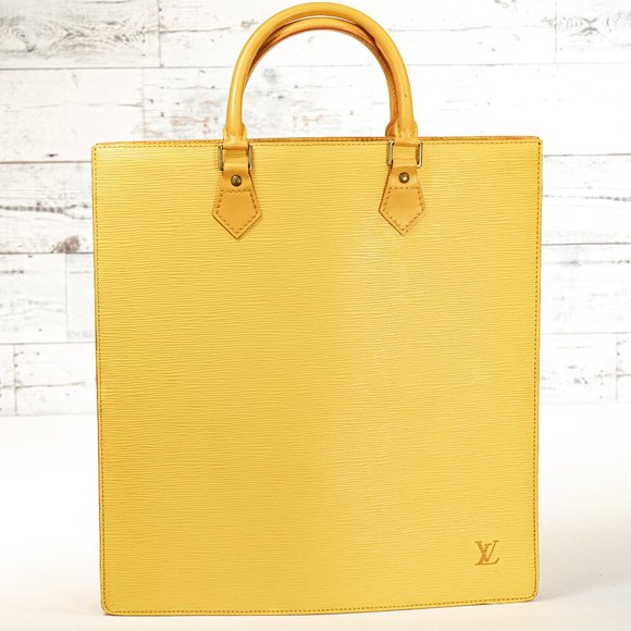 Louis Vuitton Handbags - LOUIS VUITTON Large Citron Yellow Epi Leather Tote Handbag
